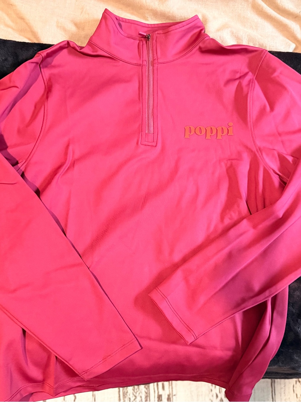 Womens Quarter-Zip Pullover Top